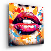 Retro Lip Glass Wall Art.